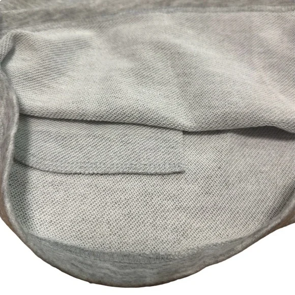 CIDER Terry Mid Waist Solid Pocket Shorts / 2 Colored Band / Gray / Size 6 - Picture 4 of 10